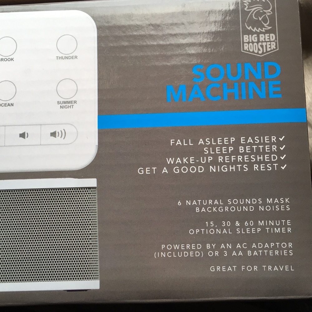 New sound machine 6 background noises